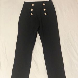 Fashion Nova Slim-fit Black Leggings w/ Pearls